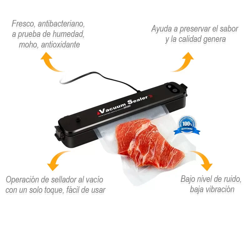 Sellador al Vacío de Bolsas: conserva tus alimentos por más tiempo y evita desperdiciarlos